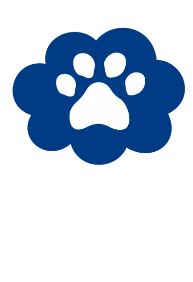 Dog Paw icon blue 